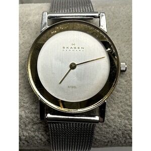 Skagen 39SGS Ladies Watch‎ New Battery 26MM 7.5" Stainless Mesh Band E16